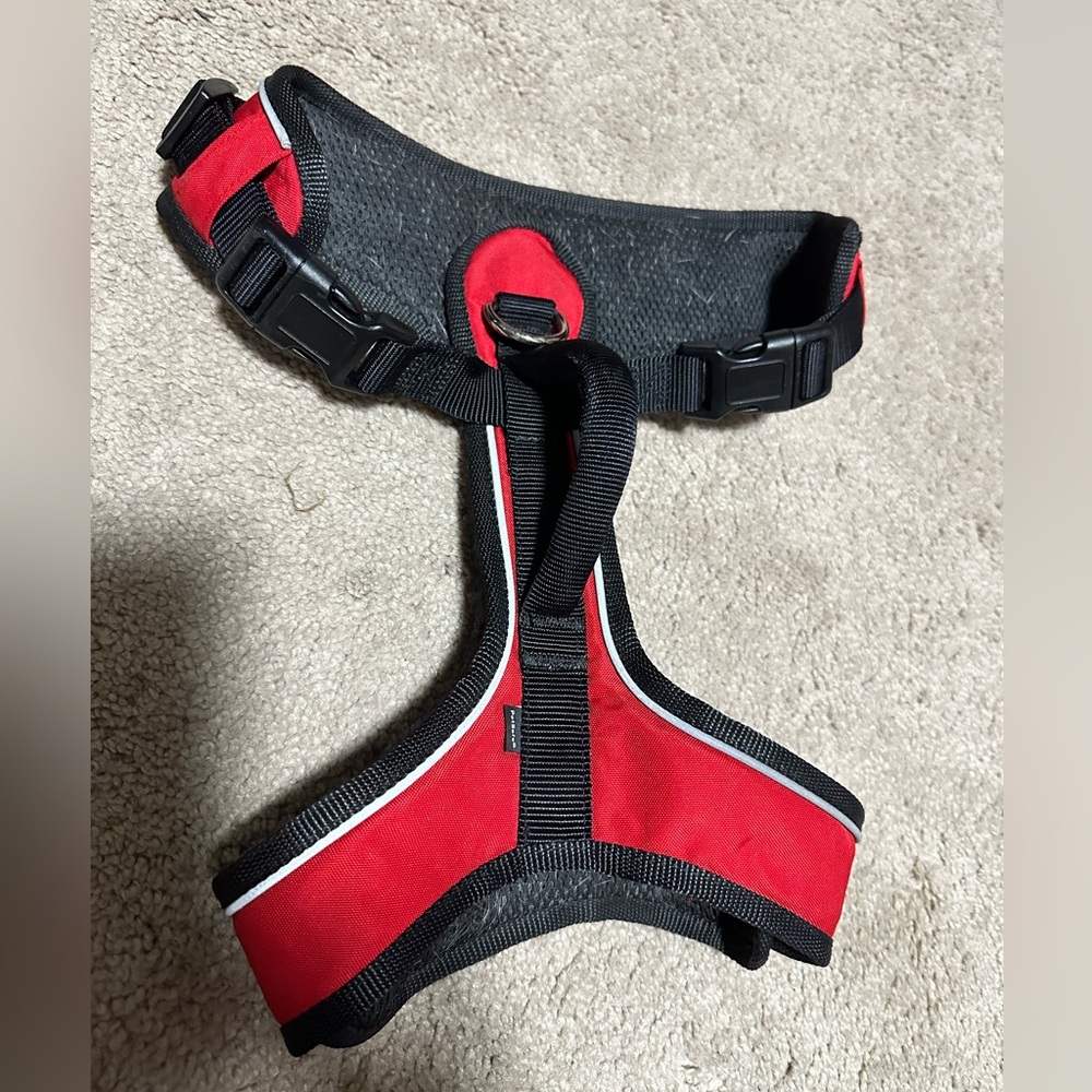 Red and Black Dog Harness